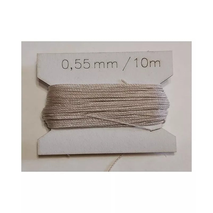 Photo of Seahorse Light Beige Rigging Rope, various sizes and lengths, ideal for vessel models, sailboats, and ship rigging.