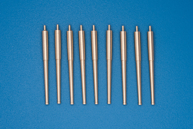 Photo of RB Model 1:700 scale metal barrels for Italian Naval Gun 381mm L/50, set of 9, compatible with Littorio-class battleship models.