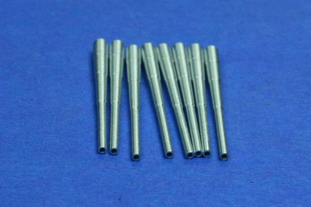 Photo of metal barrels for German Naval Gun 20.3 cm (8") L/60 in 1:350 scale by RB Model, set of 8 pieces.