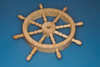 Photo of RB Model 13135 Wooden Steering Wheel with 8 Spokes - 35mm Diameter
