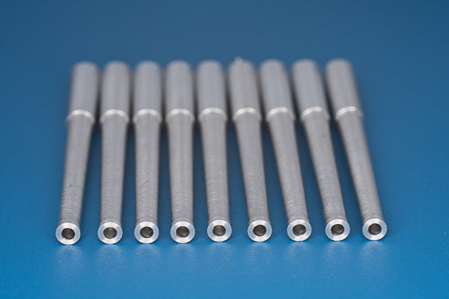 Photo of 1:350 scale Italian Naval Gun 381mm (15”) L/50 M1934 metal barrels by RB Model, set of 9, for Littorio-class battleship models.