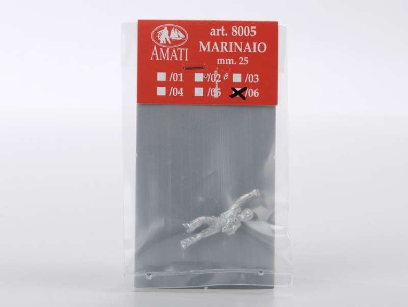 Image of Amati's Model Boat Crew Figures, showcasing a set of detailed and lifelike miniature figures in various poses, designed to add realism and character to model ship and nautical diorama settings