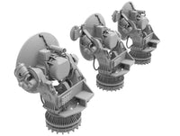 Photo of AN/SPG-60 Illumination Radar 1/350 scale resin model set by HS Model HSM-U350070S showing six detailed 3D printed radar units
