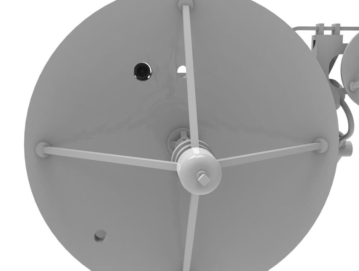 Photo of AN/SPG-60 Illumination Radar 1/350 scale resin model set by HS Model HSM-U350070S showing six detailed 3D printed radar units