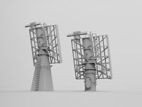 Photo of AN/SPS-48 Radar 1/350 Scale 3D Printed Resin Set with Photo Etching by HS Model HSM-U350043S
