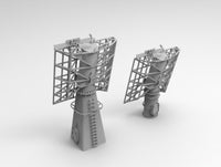 Photo of AN/SPS-48 Radar 1/350 Scale 3D Printed Resin Set with Photo Etching by HS Model HSM-U350043S