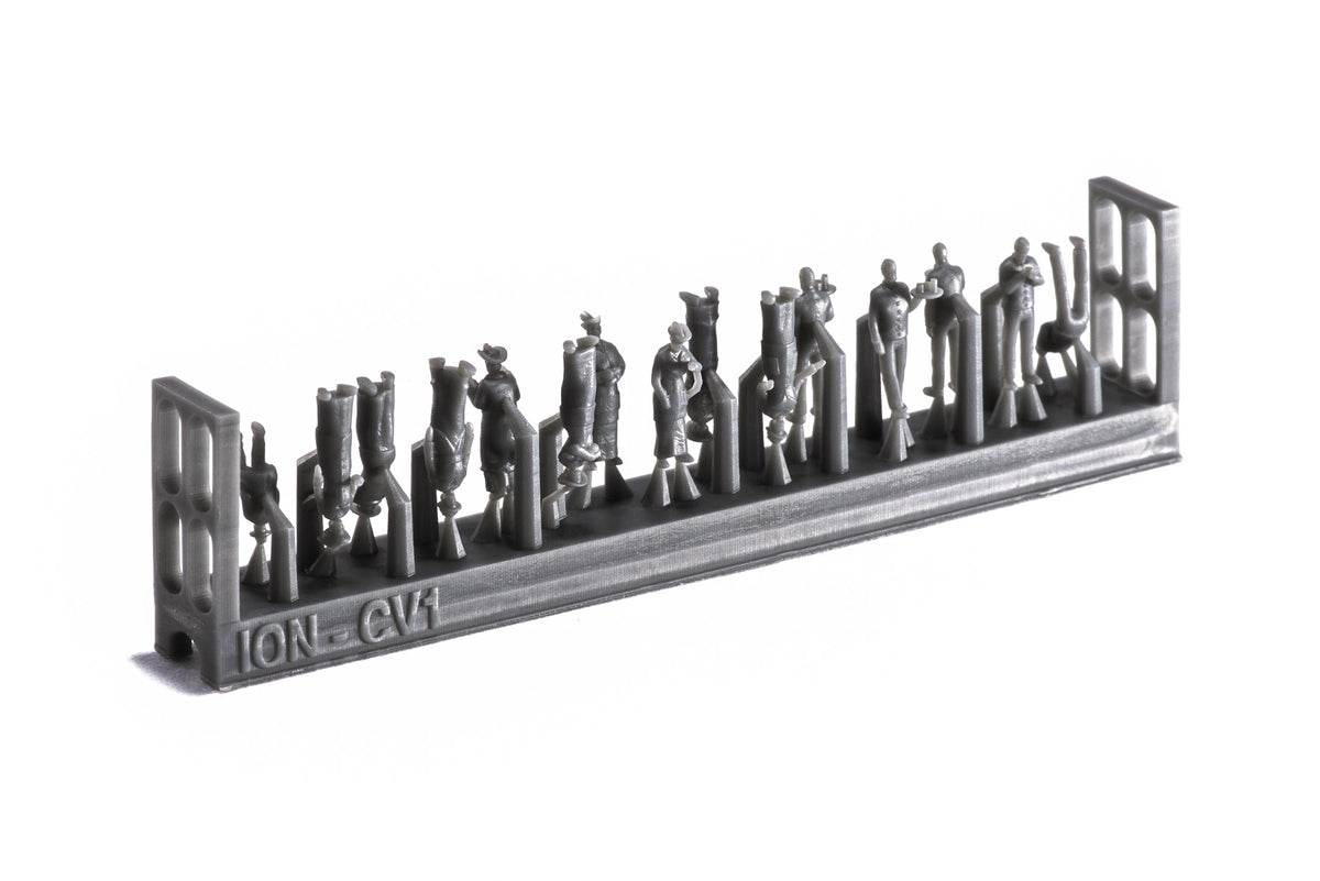 Photo of finely detailed 20th Century Civil Ship Passengers & Crew 1:250 scale resin figures, featuring 76 figures for historical passenger liners & ship models.