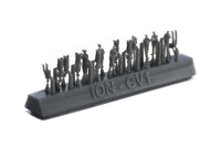 Photo of 1:350 scale 20th-century civil ship passengers & crew resin figures by ION, showcasing fine detail and realistic poses for model ship enthusiasts.