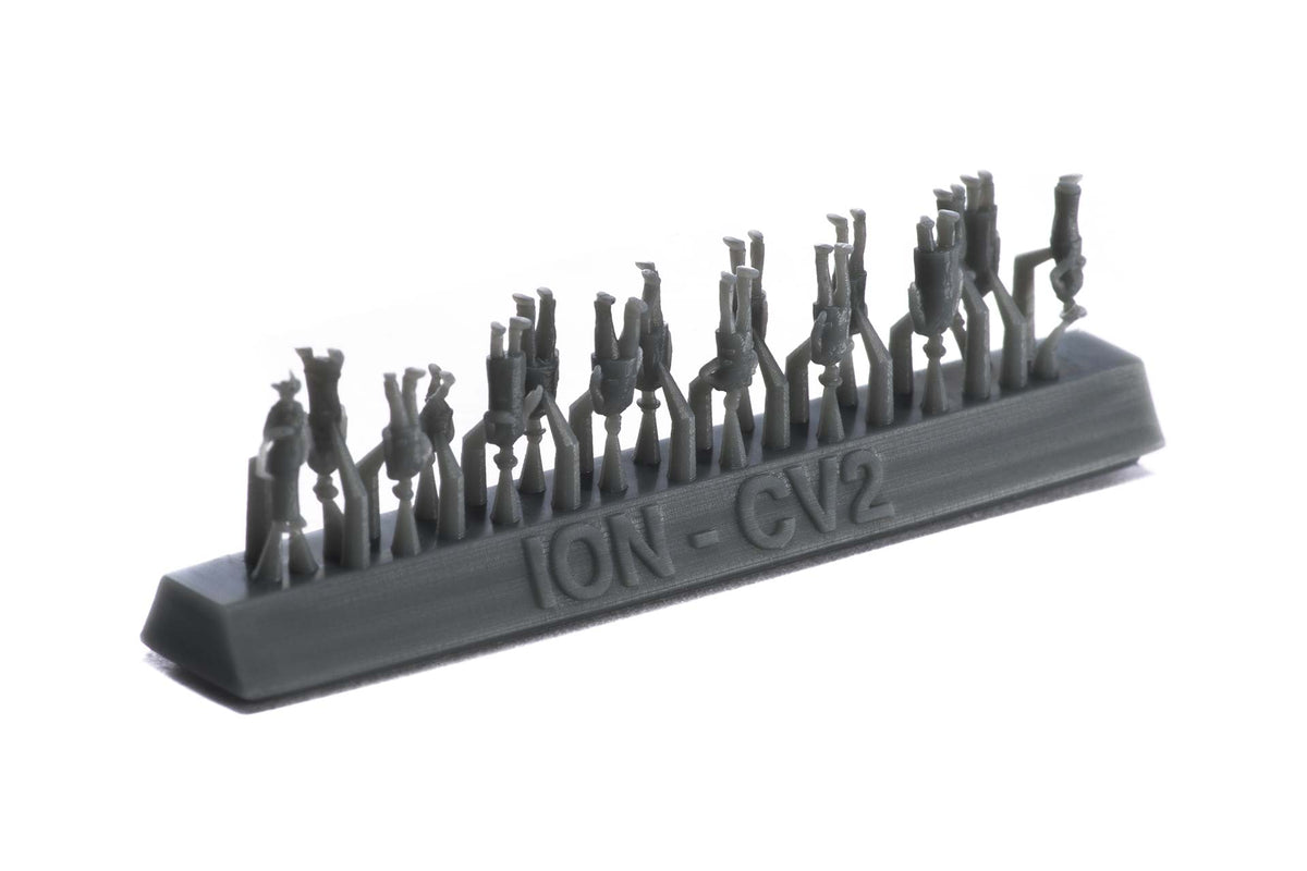 Photo of 1:350 scale 20th-century civil ship passengers & crew resin figures by ION, showcasing fine detail and realistic poses for model ship enthusiasts.