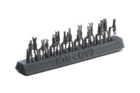 Photo of 1:350 scale 20th-century civil ship passengers & crew resin figures by ION, showcasing fine detail and realistic poses for model ship enthusiasts.