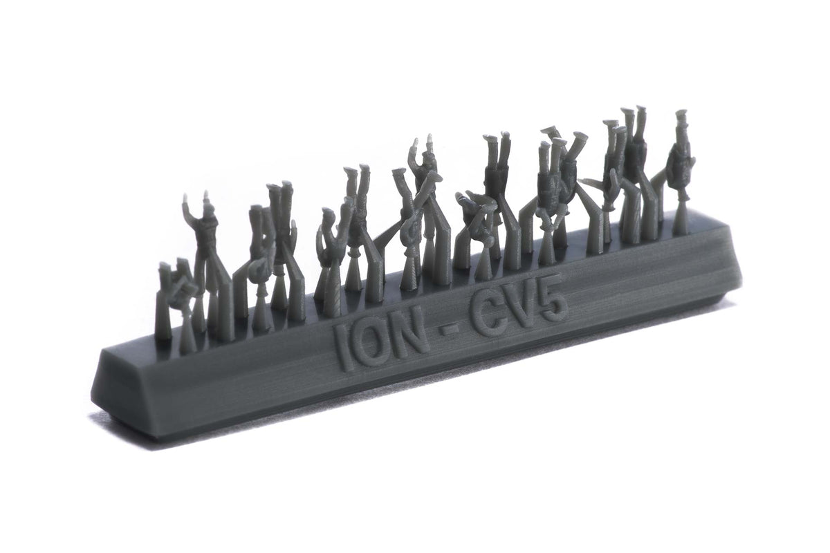 Photo of 1:350 scale 20th-century civil ship passengers & crew resin figures by ION, showcasing fine detail and realistic poses for model ship enthusiasts.