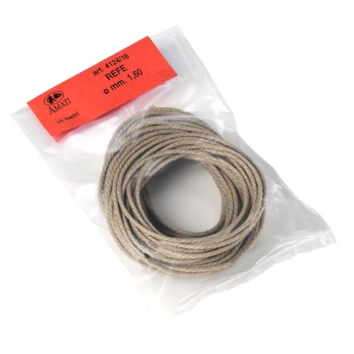 Photo of Amati B4124,16 model ship rigging rope 1.6mm x 10m