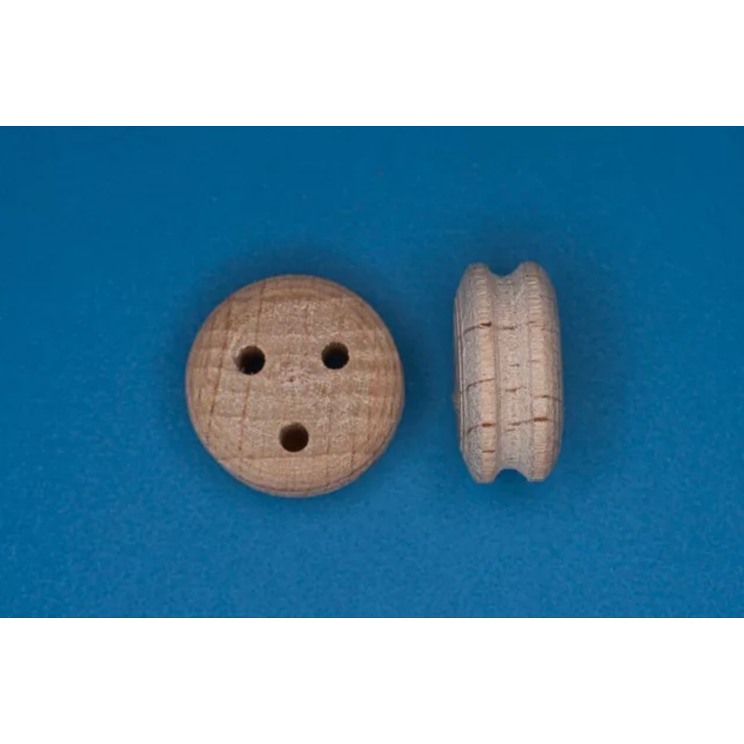 Photo of RB Model 10608 8mm Wooden Deadeyes Pack of 20 for ship models.