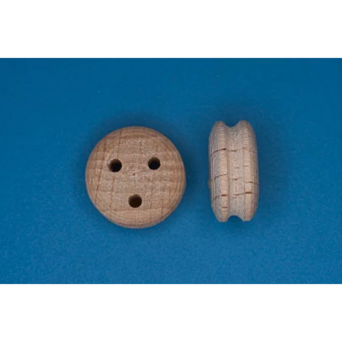 Photo of RB Model 10608 8mm Wooden Deadeyes Pack of 20 for ship models.