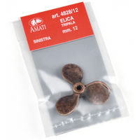Photo of Amati 12mm 3-blade left rotating metal propellers B4828,12