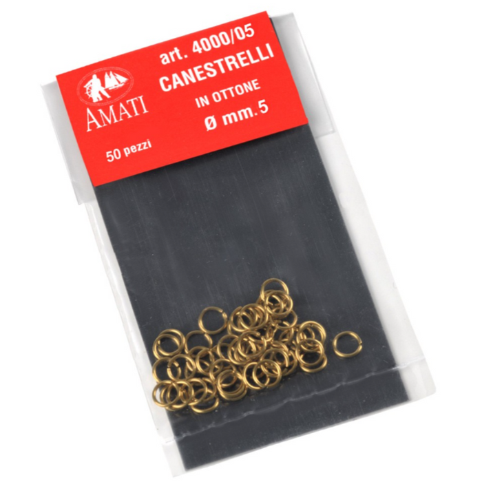 Photo of Amati B4000,05 Brass Split Rings 5mm 20pcs - Model Making Accessories