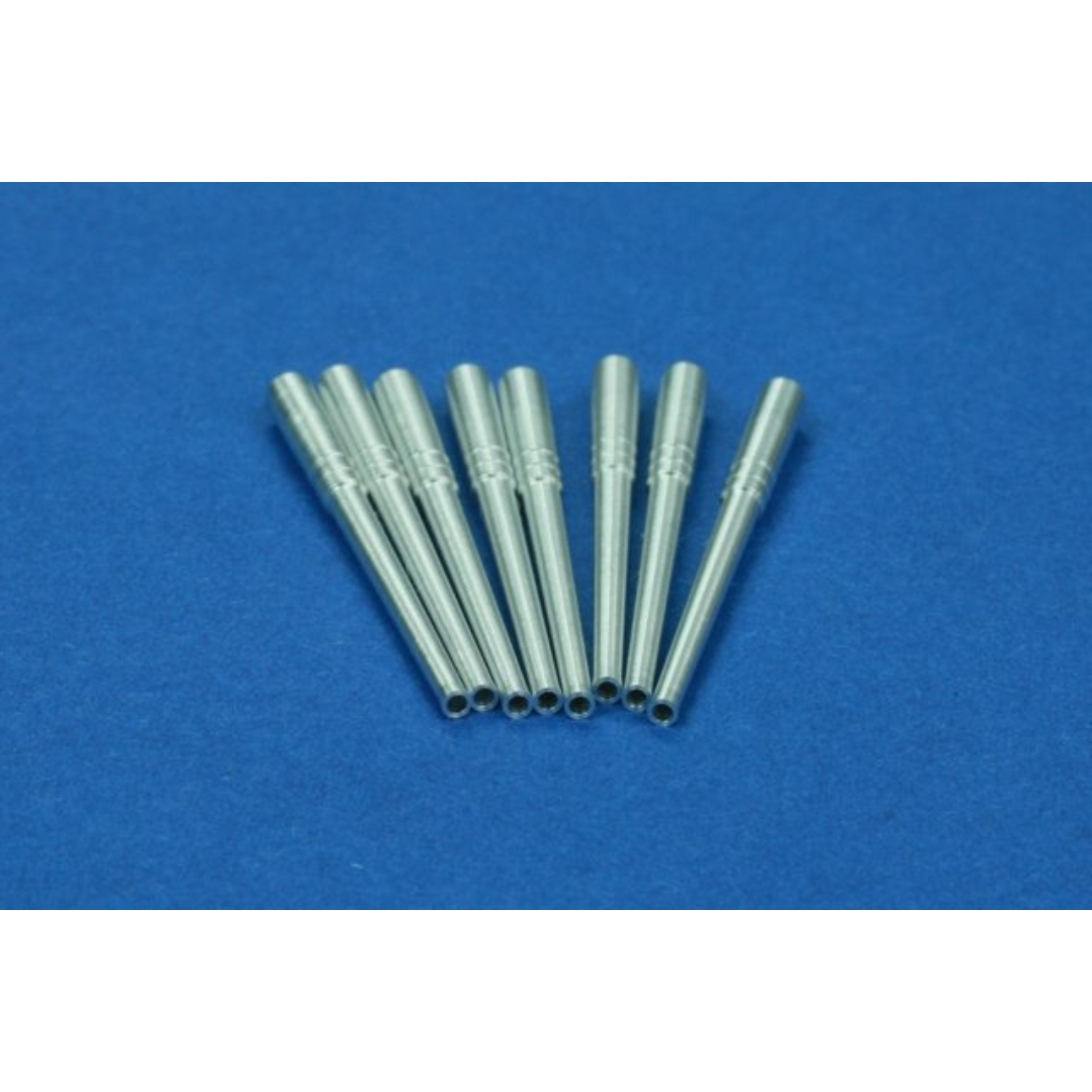 Photo of metal barrels for Japanese Naval Gun 41 cm/45 (16.1") in 1:350 scale, compatible with IJN Nagato, IJN Kaga, IJN Amagi, and IJN Kii Classes.