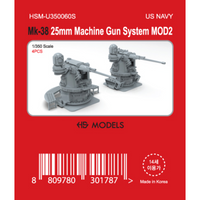 Photo of Mk-38 25mm Machine Gun System MOD2 1/350 scale resin model set by HS Model