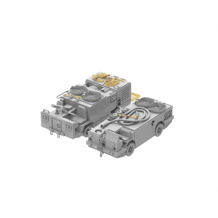Photo of US Navy Fire Tractor A/S32 P-16, P-25 1/350 scale 3D printed resin model set from HS Model HSM-U350046S