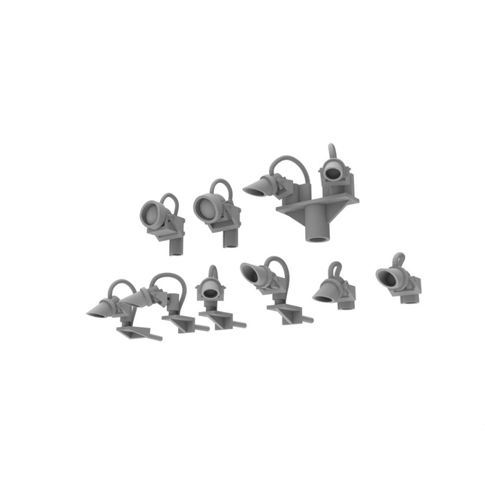 Photo of HS Model 1/350 scale warship lights set (68 pcs) 3D printed resin model HSM-U350065S