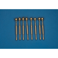 Photo of 1:200 scale British Naval Gun Barrels 40mm PomPom by RB Model, showing a set of 8 metal barrels with precision detailing.