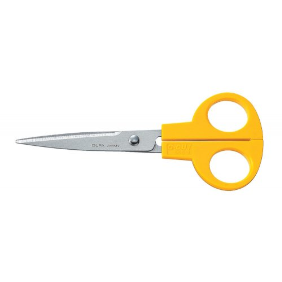 Photo of Classic Scissors OLFA (OLF/SCS3) with stainless steel serrated blades, designed for precise cutting of paper, fabric, and more.