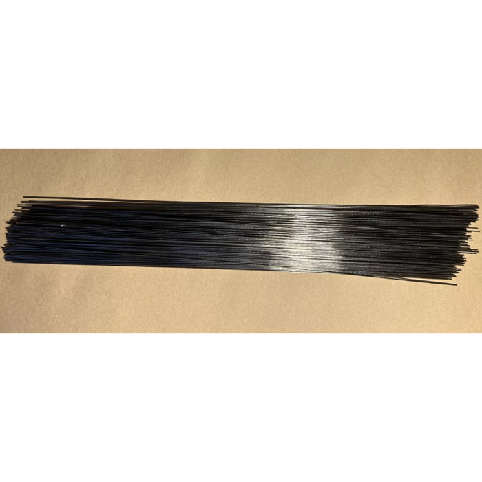 Photo of stainless steel modeling wire rods, 300mm long and 1.6mm thick, displayed in a 10-piece set for model-making and hobby projects.