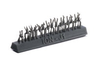 Photo of Imperial Japanese Navy Carrier Personnel & Pilots 1/350 resin figures set, featuring finely detailed WWII IJN crew and pilots in various action poses.
