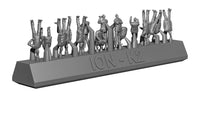 Photo of Kriegsmarine Personnel Set 1:350 (ION K350-002) – 3D-printed resin figures for WWII German warship models, showcasing unique poses and uniforms.