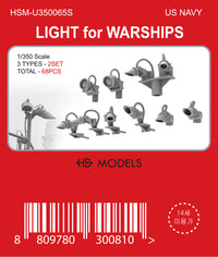 Photo of HS Model 1/350 scale warship lights set (68 pcs) 3D printed resin model HSM-U350065S