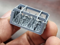 Photo of 1/350 scale 7.62mm M240 machine gun set 16 pieces HS Model HSM-U350054S 3D printed resin
