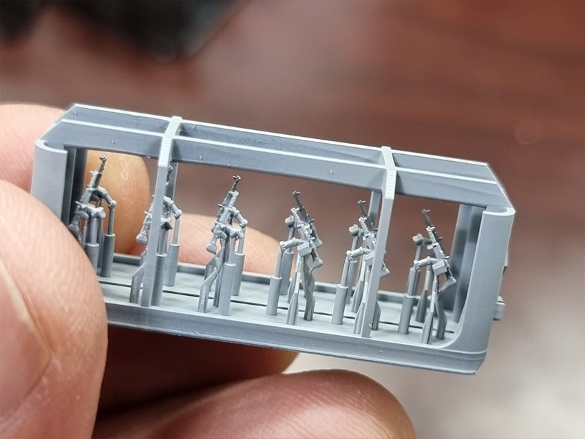 Photo of 7.62mm M60 Machine Gun 1/350 scale resin model set by HS Model HSM-U350056S