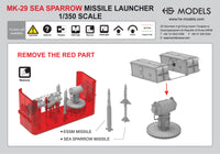 Photo of MK-29 Sea Sparrow Missile Launcher 1/350 scale 3D printed resin model from HS Model HSM-U350042S