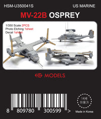 Photo of MV-22B Osprey 1/350 scale resin model kit by HS Model HSM-U350041S