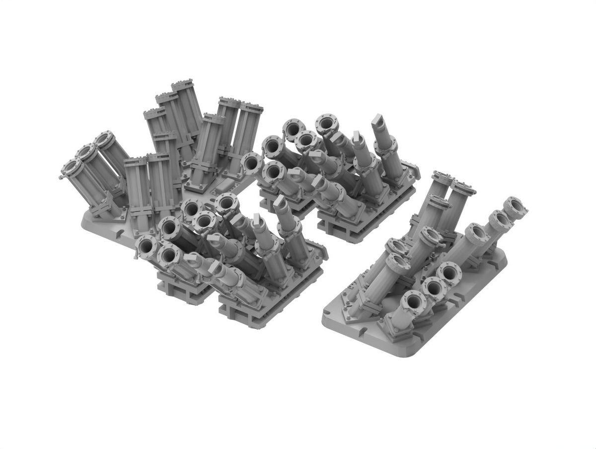 Photo of Mk.36 SRBOC and SKWS Decoy Launching System 1/350 scale resin set by HS Model HSM-U350052S