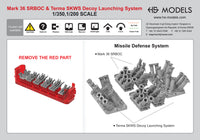 Photo of Mk.36 SRBOC and SKWS Decoy Launching System 1/350 scale resin set by HS Model HSM-U350052S