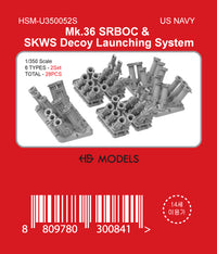 Photo of Mk.36 SRBOC and SKWS Decoy Launching System 1/350 scale resin set by HS Model HSM-U350052S