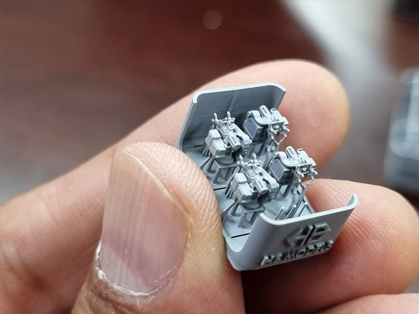 Photo of Mk-38 25mm Machine Gun System MOD1 1/350 scale resin model set by HS Model HSM-U350058S