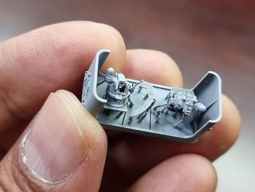 Photo of Mk-38 25mm Machine Gun System MOD2 1/350 scale resin model set by HS Model