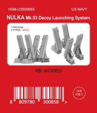 Photo of NULKA Mk.53 Decoy Launching System 1/350 scale resin model set by HS Model HSM-U350068S