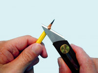 Photo of OLFA CK-1 Wood Carving Knife with a sharp Kiridashi-style high-carbon steel blade and an ergonomic handle, ideal for woodworking and precision cutting.