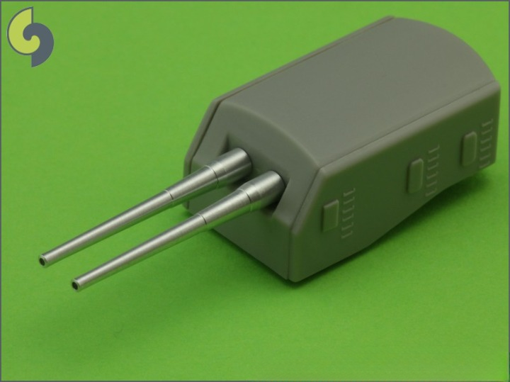 Photo of Master SM-350-070 Metal Barrels for US Navy Warships in 1:350 Scale, 8"/55 (20.3 cm) Mark 9 barrels (9pcs).
