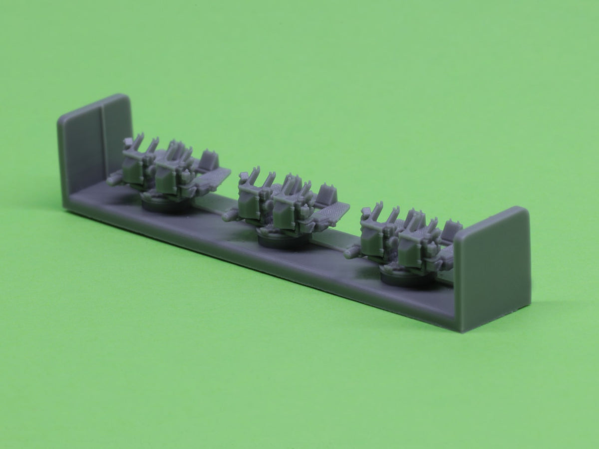Photo of US Navy 40mm/56 Bofors Quadruple Mount ver.2 with Mk-51 Director, 1:350 scale model upgrade kit by Master.