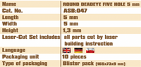 Deadeye Block 5mm Vessel Shipyard