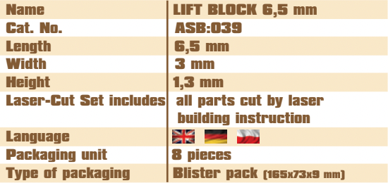 Lift Block 6.5mm Vessel Shipyard