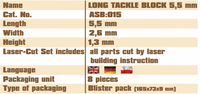Long Tackle Block 5.5mm Vessel Shipyard