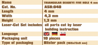 Triangular Deadeye 4mm Vessel Shipyard