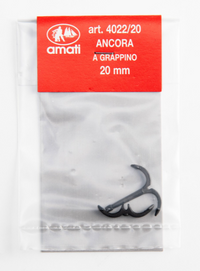 Image of Amati's 20mm Grapnel Anchor, featuring a detailed and historically accurate miniature replica of a traditional grapnel anchor, perfect for enhancing model ships and nautical dioramas with its intricate design.