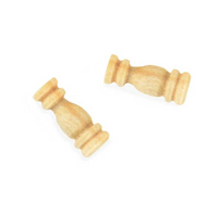 Image of Amati's 6mm Boxwood Stanchions, displaying finely crafted miniature wooden stanchions, perfect for detailed enhancements in model shipbuilding and maritime dioramas.
