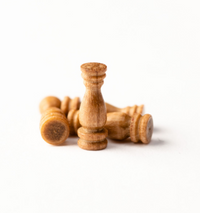 Image of Amati B4035,08 Walnut Stanchions, featuring a set of 8mm walnut miniature stanchions, skillfully crafted for adding detailed and refined structural elements to model ships and nautical dioramas.